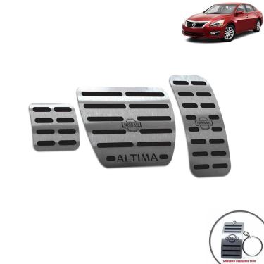 Imagem de Pedaleira Automático Aço Inox Nissan Altima 2014 Preto