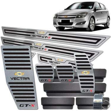 Imagem de Pedaleira Manual Descanso Soleira Preto Vectra Gt-X 2008 11