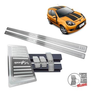 Imagem de Descanso Pedaleira Soleira Ford Ka Sport 2012 2013 Prata