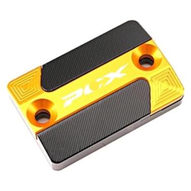 Imagem de Tampa do tanque de fluido do reservatório de freio dianteiro CNC, tampa do copo de óleo, acessórios de motocicleta compatíveis com PCX 160 150 125 peças x 160 PCX150 PCX125(ouro)