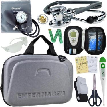 Imagem de Kit Enfermagem Maleta Completo Super Luxo + Monitor Glicose - Love Sau