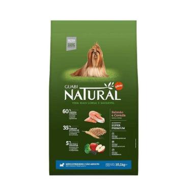 Imagem de Ração Guabi Natural para Cães Adultos de Raças Pequenas sabor Salmão & Cevada 10,1 Kg