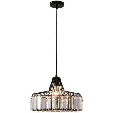 Imagem de Lustre de cristal industrial moderno, modelo de estudo, sala de restaurante, decoração, lustre - Lustre de ferro forjado, base E27, decoração moderna