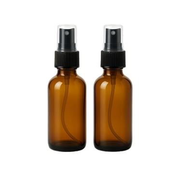 Imagem de Onisavings Pacote de 59 ml com 2 frascos de spray de vidro - use para armazenar óleos essenciais, perfumes, névoa facial, fragrâncias, tamanho da água, spray de vidro âmbar