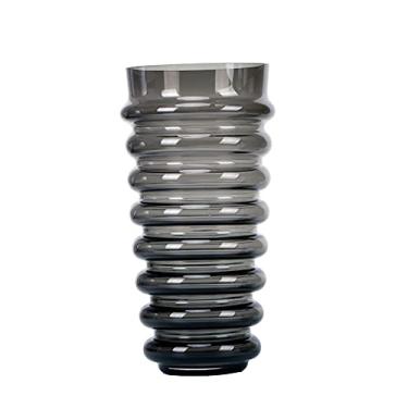 Imagem de Vasos para decoração moderno simples cinza geométrico espiral vaso ornamento estilo europeu modelo casa vendas escritório decoração flores vasos para centros de mesa (cor: A) (B)