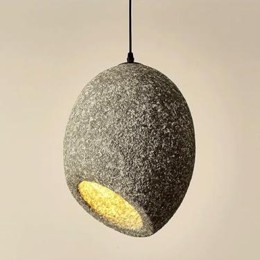 Imagem de YQSLQZZ Luminária pendente de resina para casa de fazenda, sala de jantar, cozinha, ilha, iluminação decorativa, luzes de teto suspensas, altura ajustável, para corredor, bar, pia, sala de estar