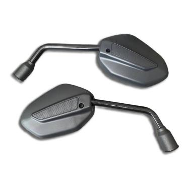 Imagem de Retrovisor Cb 250 Twister 2015 2016 2017 Lente Convexa Prata Par