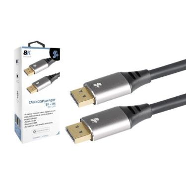 Imagem de Cabo Displayport VESA 1.4 8K Freesync Adaptivesync Gsync 144hz Suporte
