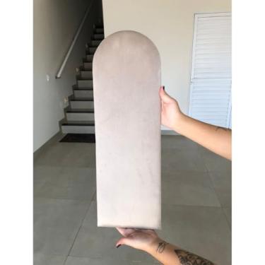 Imagem de Kit Cabeceira Estofada Nuvem Suede Adesiva 20x60cm Para Cama Solteiro Casal Queen King – Design Moderno e Instalação Sem Furo(Bege,7)