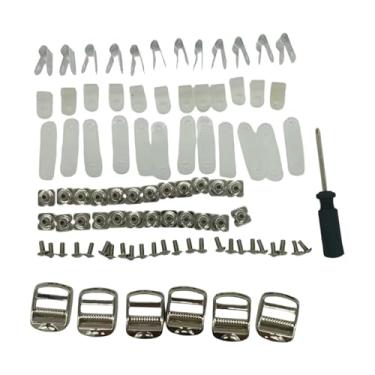 Imagem de KiBcsLic Kit de reparo para capacete de hóquei, conjunto de fixação para máscara facial, 24 porcas, peças de reposição universais para jovens e adultos, para