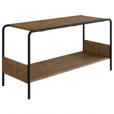 Imagem de Banco Sapateira Para Hall De Entrada 27890 Aço Preto Vermont - ARTESAN