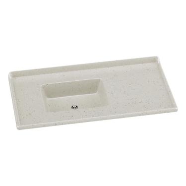 Imagem de Pia De Cozinha Mármore Sintético 100x53cm Multimóveis CR20478 Travertino