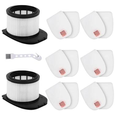 Imagem de Alrens IZ862H Filtro de substituição para aspirador sem fio Shark IZ862H, IZ840H, IZ562H, UZ565H, IZ540H, IZ800 Stratos, inclui 2 filtros + 6 kits de espuma e feltro, peça de substituição XPSMFIZ700 e