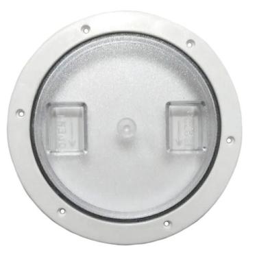 Imagem de Tampa De Inspeção Em Abs Branco 6 Polegadas Transparente - Noster