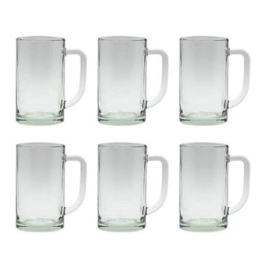 Imagem de Jogo 6 Canecas Chopp Cerveja Vidro Santa Fé 500Ml