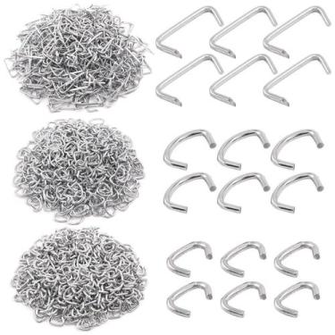 Imagem de Kit de sortimento Hog Rings Sweet 1500 unidades galvanizado 3/4 1/2 3/