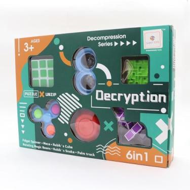 Imagem de Brinquedo Infantil Kit 6 peças - Cubo Mágico Variado