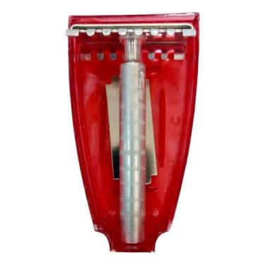 Imagem de Aparelho Barbear Metalurgica Imc Pente Aberto Anos 70 Novo