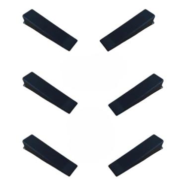 Imagem de Segura Porta - Aparador e Prendedor com Calço Cunha Resistente, Trava para Batente de Portas Prático(6 Preto Plástico Resistente)