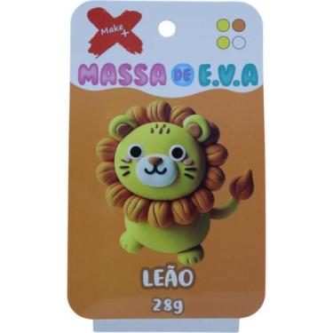 Imagem de Massa de EVA Criativa Leão com 04 Cores 28G - Makee