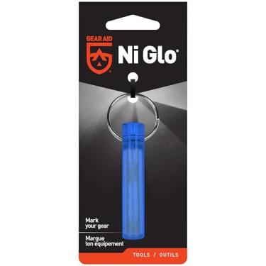 Imagem de GEAR AID Ni Glo Chaveiro brilhante recarregável UV de 5 cm – Acessório multiuso que brilha no escuro para acampamento, mergulho, pesca noturna, caminhadas, kits de emergência e uso diário, azul, 1