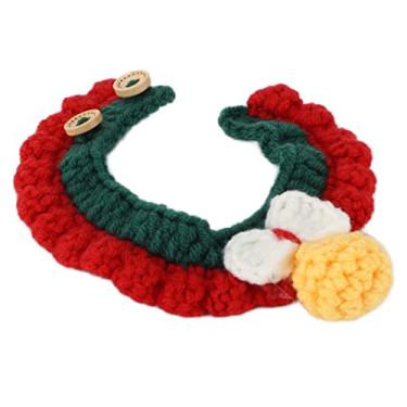 Imagem de ZJchao Coleira de Pato, Fio de lã Tricotado, Acessório Macio e Confortável para Animais de Estimação, Com Design Ajustável, para Frango, Pato, Ganso, Natal, Halloween, Aniversário (S)