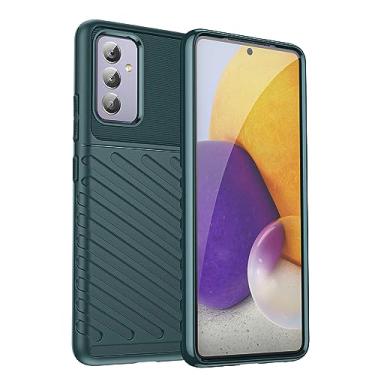 Imagem de IDEWEI Capa para Samsung Galaxy Quantum 2. Fibra de carbono refinada, anti-queda, anti-impressões digitais, proteção integral. A capa do telemóvel é compatível com Samsung Galaxy Quantum 2