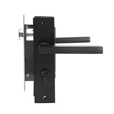 Imagem de Espaço alumínio quarto sala de estar porta fechadura moderna de segurança home muudo lidar com bloqueio YYDFPIIA