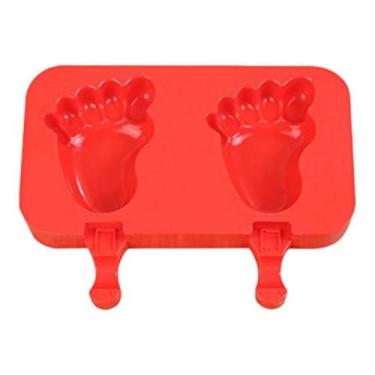 Imagem de Forma Silicone Para Picolé Pegadas Pezão - Ke Home