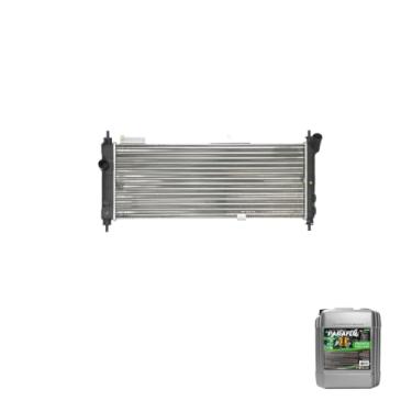 Imagem de Kit Radiador GM Corsa 94/02 8/16V Com Ar + Aditivo Radiador Paraflu Verde 20 Litros