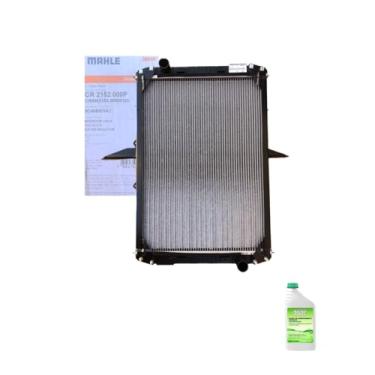 Imagem de Kit Radiador Ford Cargo 815E 10/ + Aditivo Radiador MWM PARTS Verde