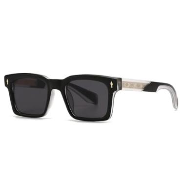 Imagem de VFDHN Óculos de Sol Fashion Rivets Gradient Masculino UV400 Vintage Escuro Feminino (TYJ378-6)