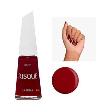 Imagem de Esmalte Risqué Vermelho Cremoso Gabriela - RISQUE