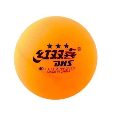 Imagem de Bola Laranja para Tênis de Mesa CellFree Dual 3 Estrelas (10 und) - DHS-Unissex