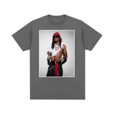 Imagem de Camiseta Unissex Oversized Estilo Vintage Inspirada Em Playboi Carti E