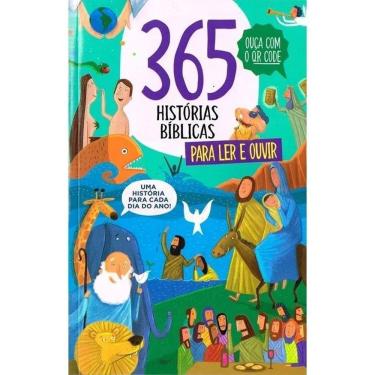 Imagem de Livros Infantil 365 Histórias Bíblicas Para Ler E Ouvir Áudi