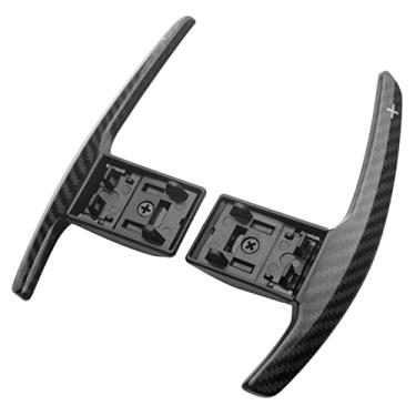 Imagem de SK CUSTOM Capa de reposição de câmbio estendido para volante compatível com BMW F02 F06 F10 F11 F12 F15 F20 F21 F23 F26 F30 F31 F34 F36 F80 F82 M3 M4 M5 M6 X6 I3 I8 Preto