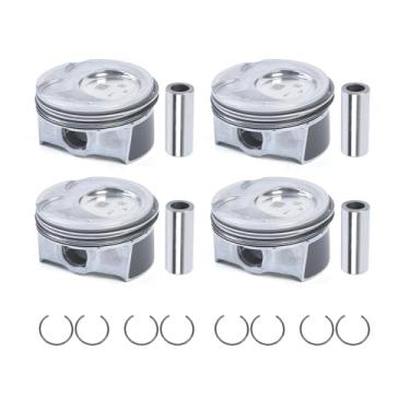 Imagem de Kessocco 4 peças de pistão e anel 23041-2E210 kit de pistão e anel de substituição para Kia Soul Forte Forte5 Forte Koup 2.0L 2014-2018 G4NC