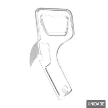Imagem de Abridor de Garrafa e Lata Metal 9cm Multiuso - Tudo em Caixa - Genéric