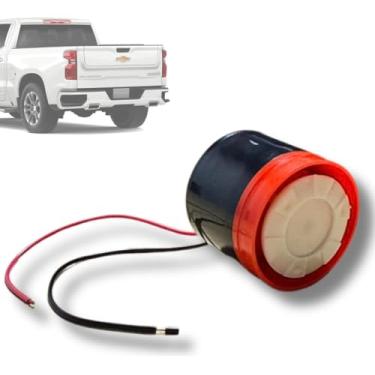 Imagem de Sirene de Ré Bivolt 12V/24V, Som Intermitente, 100dB, Tecnologia Piezoelétrica, Plástico ABS, Preta, para Veículos Automotivos