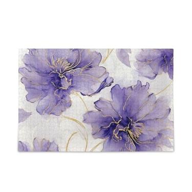 Imagem de WELLDAY Quebra-cabeça flores modernas 500 peças grande jogo de arte para adultos adolescentes