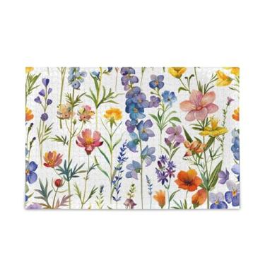 Imagem de WELLDAY Quebra-cabeça Aquarela Flores Silvestres Coloridas 1000 Peças Grande Jogo de Arte para Adultos Adolescentes