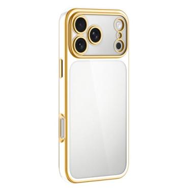 Imagem de LTLMYDAM Capa transparente transparente para iPhone 17 Pro Max/17 Pro/Air/17, capa de proteção para câmera minimalista antiamarelamento, cinza, 17 Pro Max