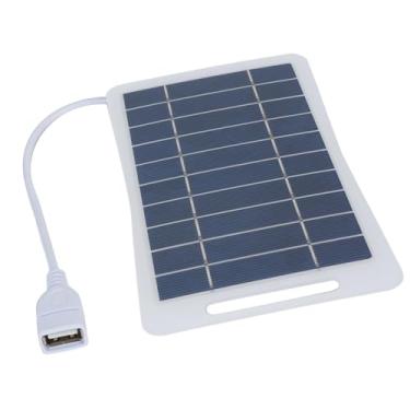Imagem de Jiawu Painel Solar Portátil, Carregador Solar USB de Silício Monocristalino Com Alta Eficiência para Câmera de Tablets de Smartphone, Perfeito para Camping, Caminhadas, Viagens