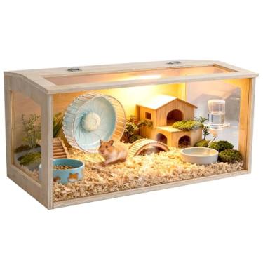 Imagem de Gaiola grande para hamsters, gerbos, ratos e porquinhos-da-índia, 61 cm C × 40,6 cm L × 40,6 cm L × 40,6 cm A