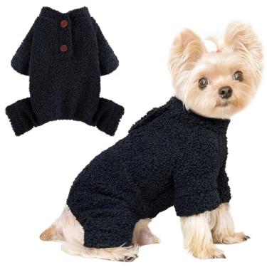 Imagem de shifenmei Pijama para cães tamanho pequeno menino menina azul