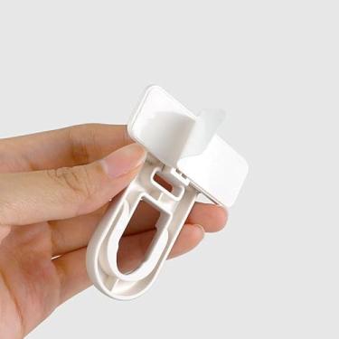 Imagem de Fechaduras de segurança para portas de geladeira fechaduras de ABS autoadesivas para móveis de armário branco 7,8 * 5,8 * 2 cm