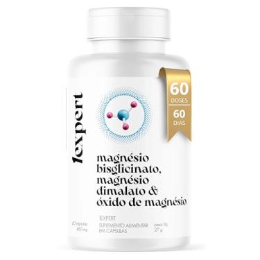 Imagem de 1EXPERT® Suplemento Alimentar 60 Cápsulas — Magnésio Bisglicinato + Magnésio Dimalato + Óxido de Magnésio | Fórmula Avançada, Uso Adulto (19+), Qualidade Premium 1EXPERT®