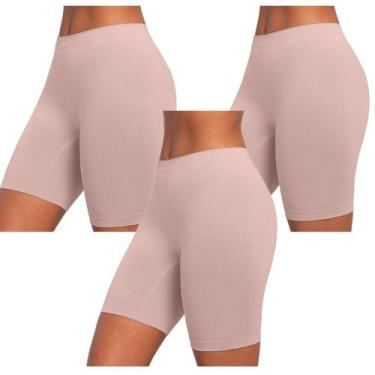 Imagem de Kit 3 Calcinhas Shorts Lupo Sem Costura Segunda Pele Modeladora Microf