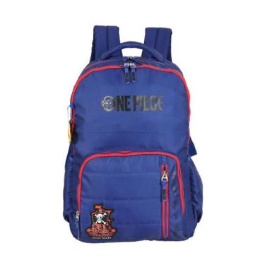 Imagem de Mochila One Piece De Costas Passeio Meninos Escolar Juvenil, Azul